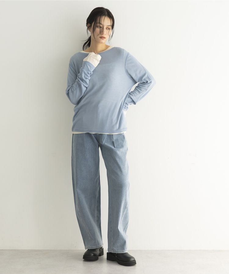 GARAGE OF GOOD CLOTHING「タックコクーンデニムパンツ」|デニム|