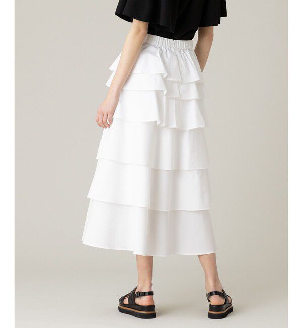 LOULOU WILLOUGHBY「《ドラマ着用》【LOULOU WILLOUGHBY】タフタミルフィーユスカート」|スカート|