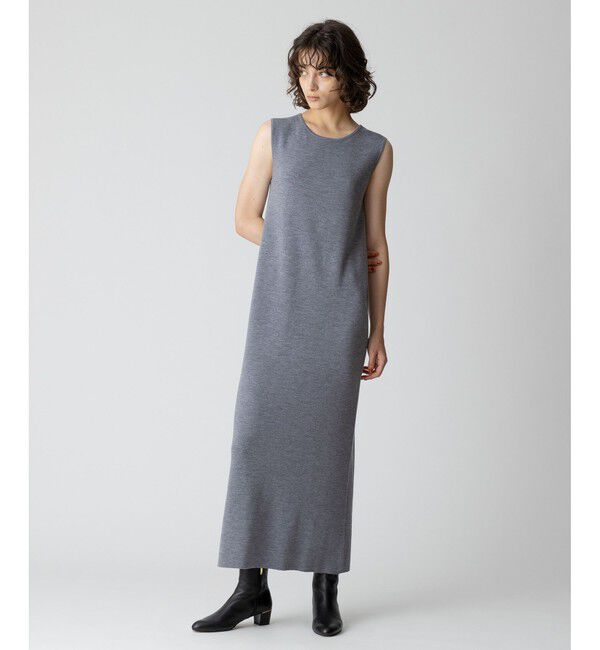 allureville「ハイツイストウール総針ストレートワンピース」|ワンピース|