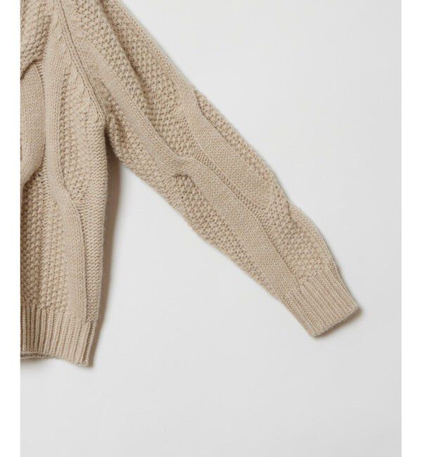 allureville「ランダムケーブルプルオーバー」|ニット・セーター|