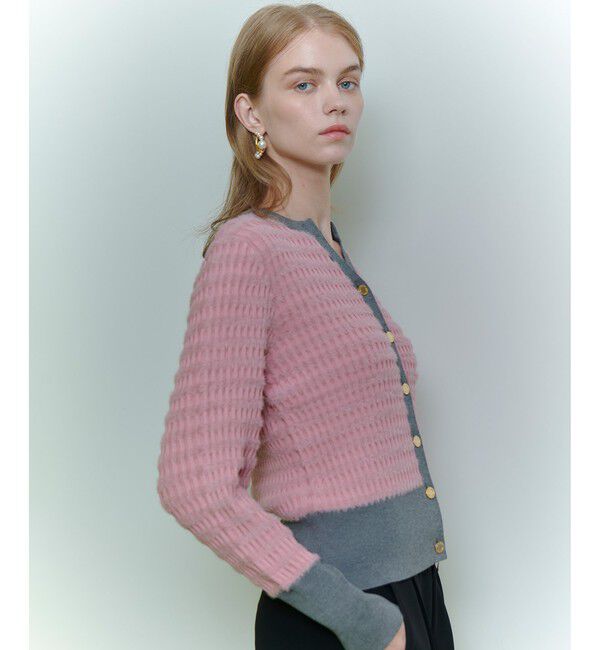 LOULOU WILLOUGHBY「◇【LOULOU WILLOUGHBY】フェザーボーダーカーディガン」|カーディガン|