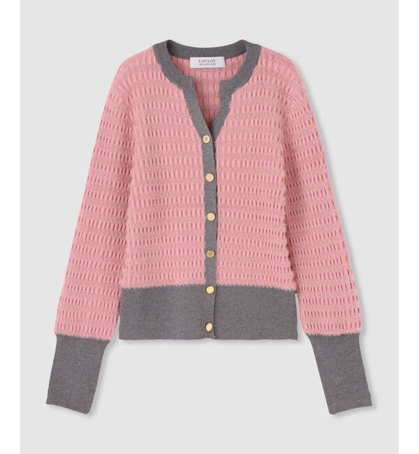 LOULOU WILLOUGHBY「◇【LOULOU WILLOUGHBY】フェザーボーダーカーディガン」|カーディガン|