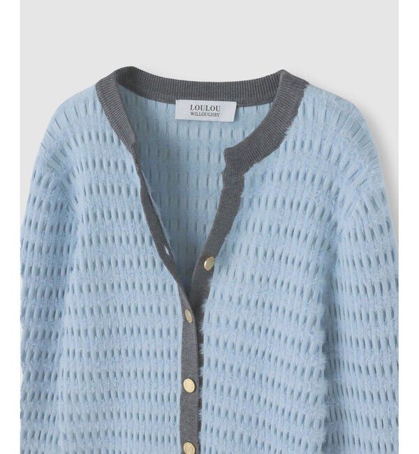 LOULOU WILLOUGHBY「◇【LOULOU WILLOUGHBY】フェザーボーダーカーディガン」|カーディガン|