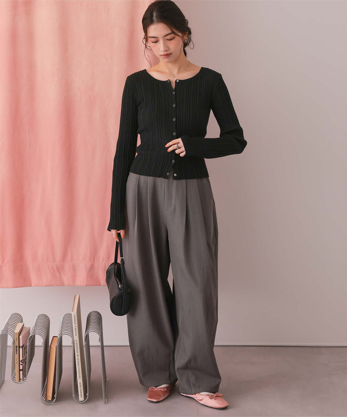 titivate「UVケアリングドットニットカーディガン」|カーディガン|