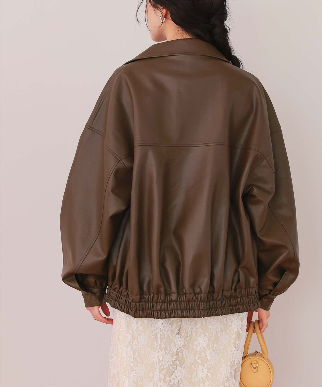 titivate「フェイクレザー/スエードオーバージャケット」|ライダースジャケット|