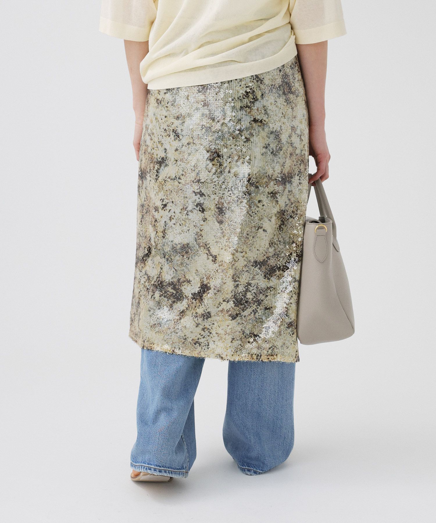 BABYLONE「スパンコールラップスカート」|スカート|