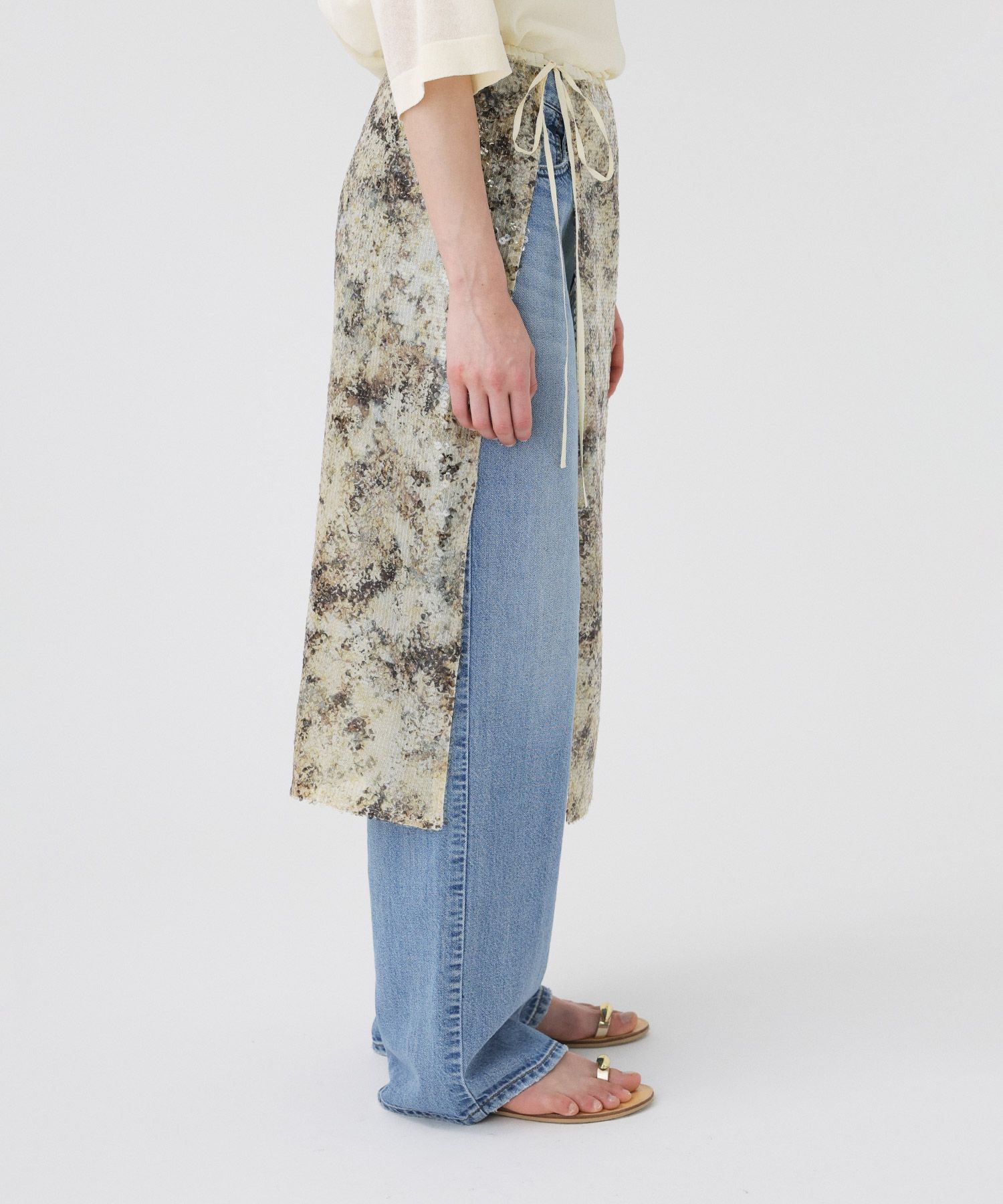 BABYLONE「スパンコールラップスカート」|スカート|