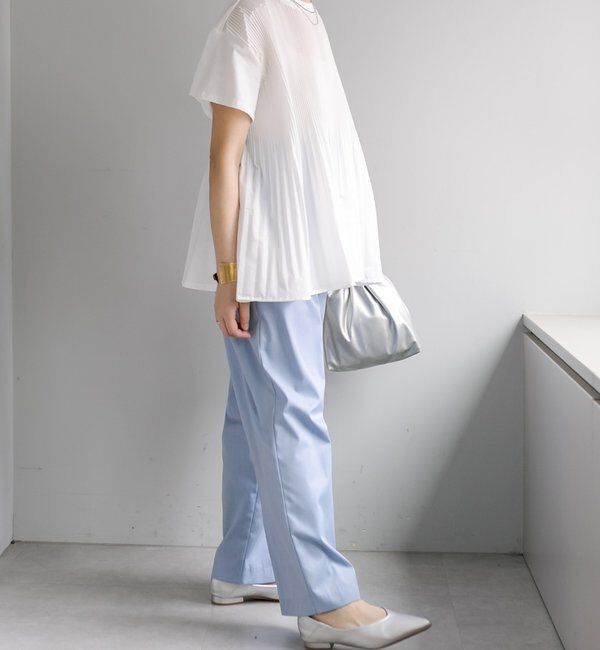  「《リバイバル》【WEB限定/Du noir】フロントプリーツTシャツ」|Tシャツ・カットソー|