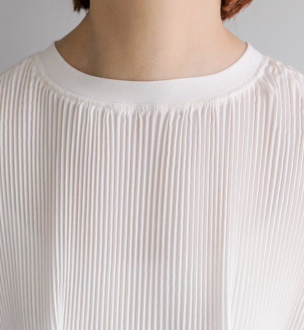  「《リバイバル》【WEB限定/Du noir】フロントプリーツTシャツ」|Tシャツ・カットソー|