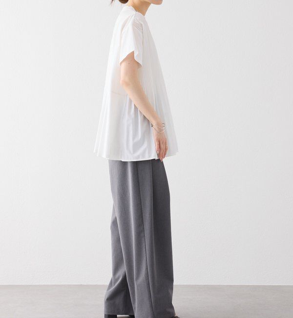  「《リバイバル》【WEB限定/Du noir】フロントプリーツTシャツ」|Tシャツ・カットソー|