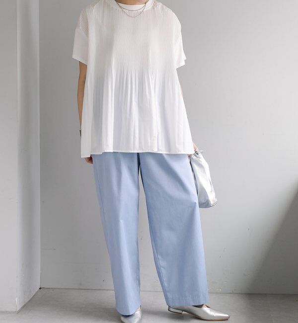  「《リバイバル》【WEB限定/Du noir】フロントプリーツTシャツ」|Tシャツ・カットソー|