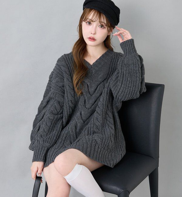  「ケーブルミニワンピース」|ワンピース|