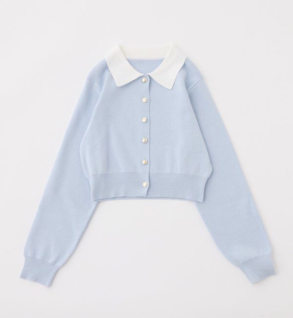  「配色襟付きニット」|ニット・セーター|