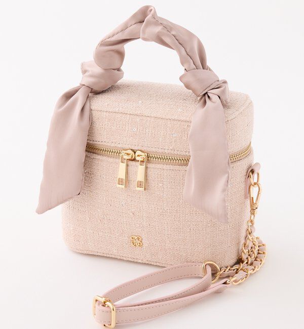  「ギャザーハンドルツイードバニティバッグ」|ショルダー・メッセンジャー|