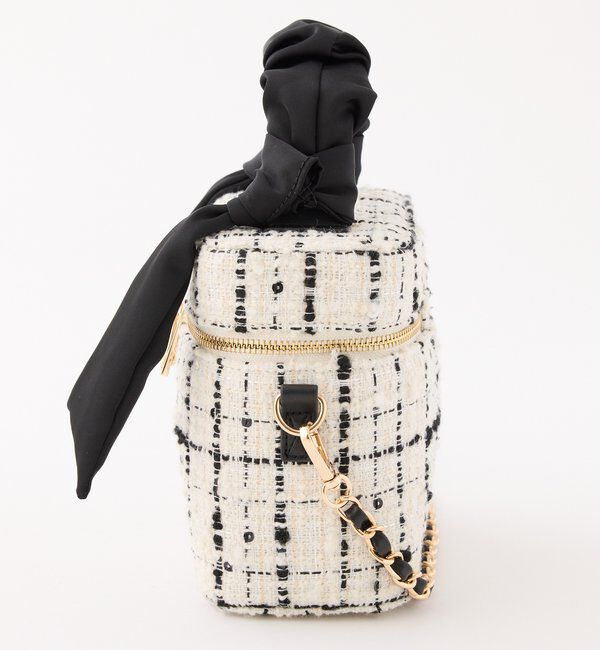  「ギャザーハンドルツイードバニティバッグ」|ショルダー・メッセンジャー|