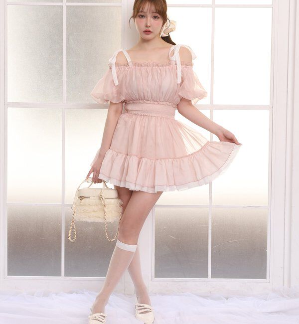  「半袖愛されメロチュニック」|ワンピース|