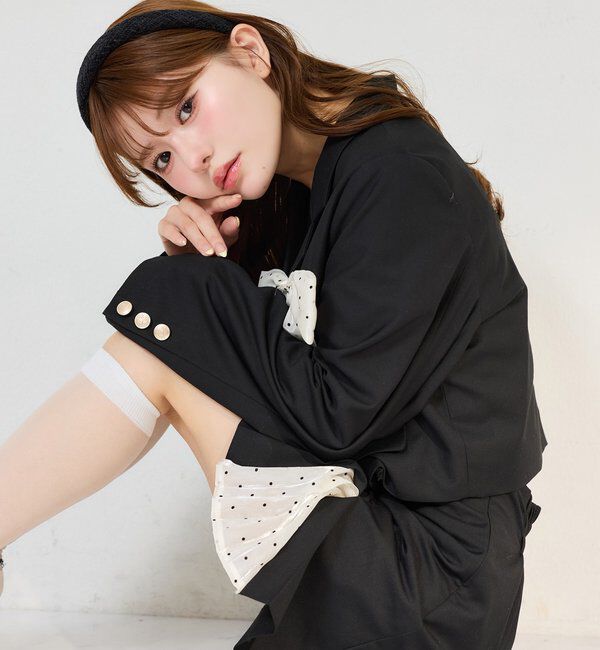  「【セットアップ可能】配色プリーツスカート/SMサイズ展開あり」|スカート|