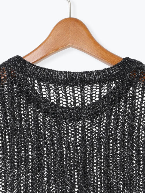 Lugnoncure「メッシュ編みベスト」|ニット・セーター|