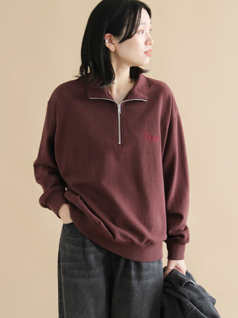 sm2rhythm「【Healthknit】ハーフジッププルオーバー」|Tシャツ・カットソー|