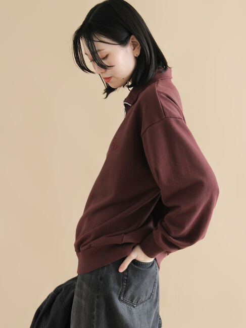 sm2rhythm「【Healthknit】ハーフジッププルオーバー」|Tシャツ・カットソー|