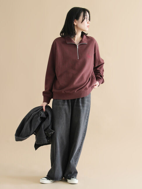 sm2rhythm「【Healthknit】ハーフジッププルオーバー」|Tシャツ・カットソー|