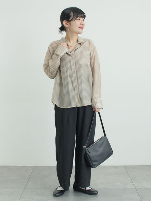 Samansa Mos2「柄アソートシアーシャツ」|シャツ・ブラウス|