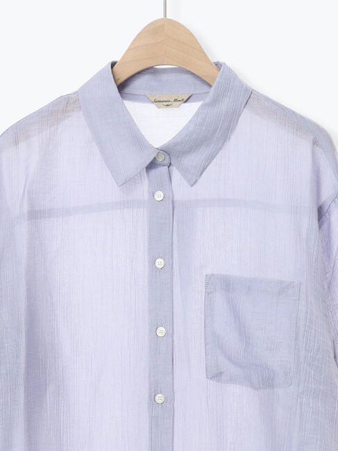 Samansa Mos2「柄アソートシアーシャツ」|シャツ・ブラウス|