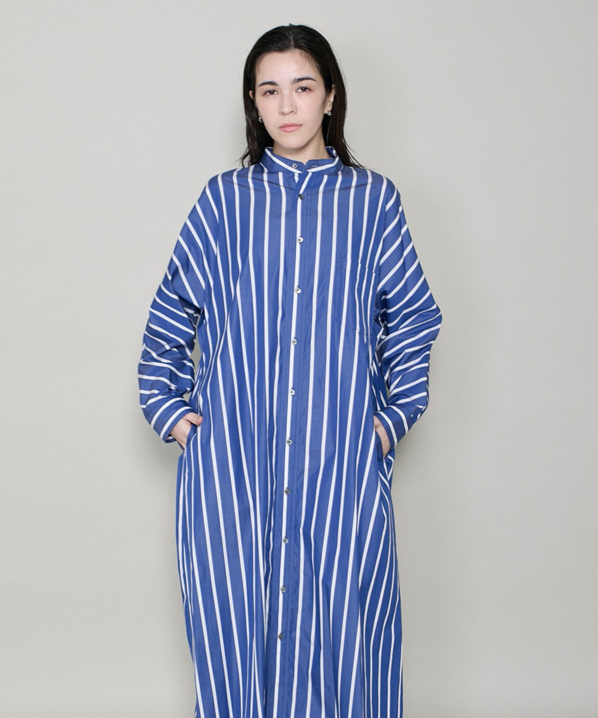 INED「TICCA テントシャツワンピース TBEA-105」|その他|ブルー1