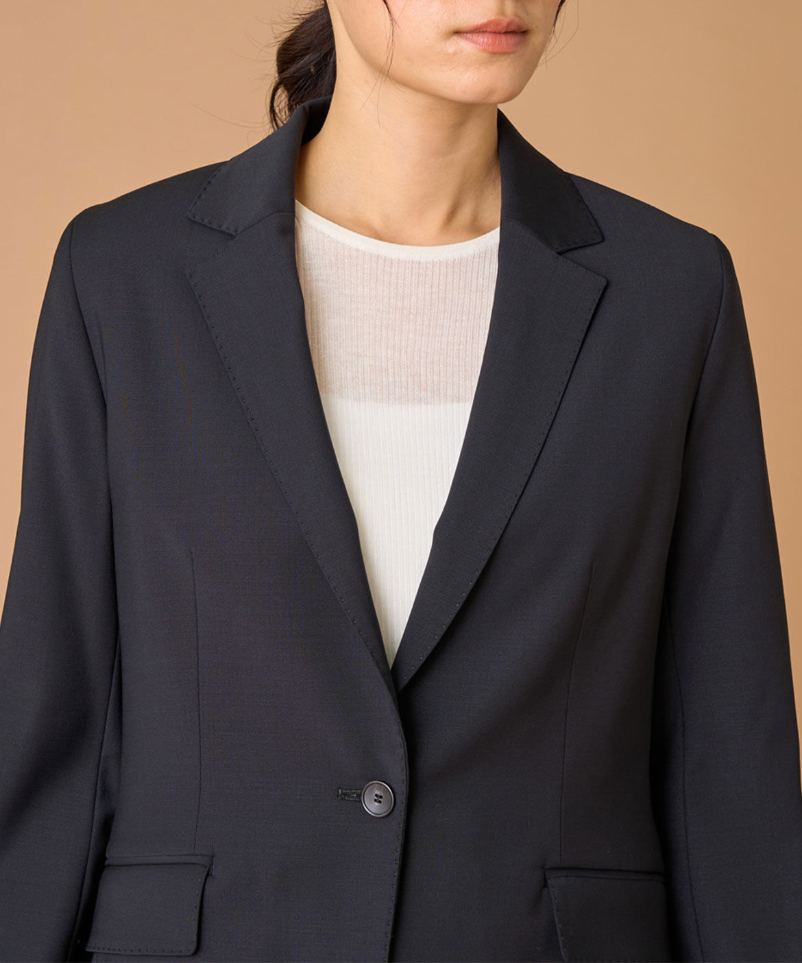 INED「《大きいサイズ》テーラードジャケット」|テーラードジャケット|