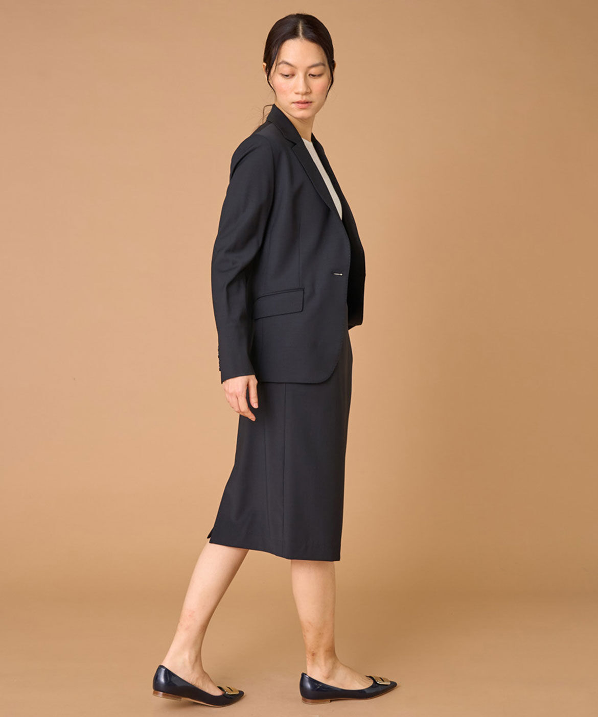 INED「《大きいサイズ》テーラードジャケット」|テーラードジャケット|