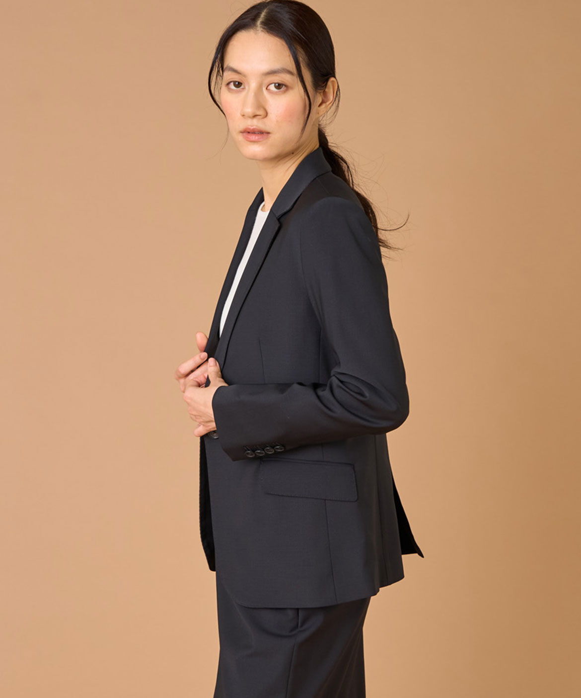 INED「《大きいサイズ》テーラードジャケット」|テーラードジャケット|