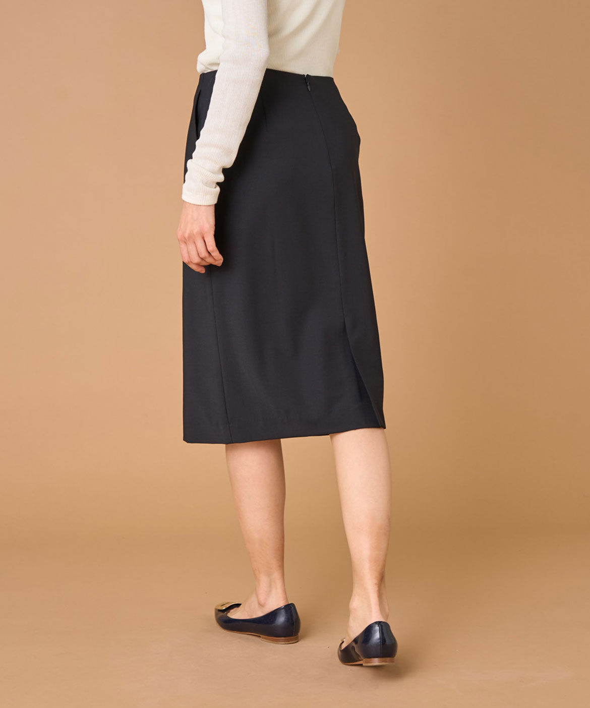 INED「《大きいサイズ》ペンシルスカート」|タイト|