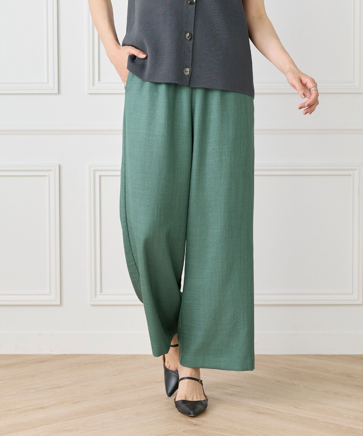 7-IDconcept.「麻調ドロストイージーパンツ」|その他|