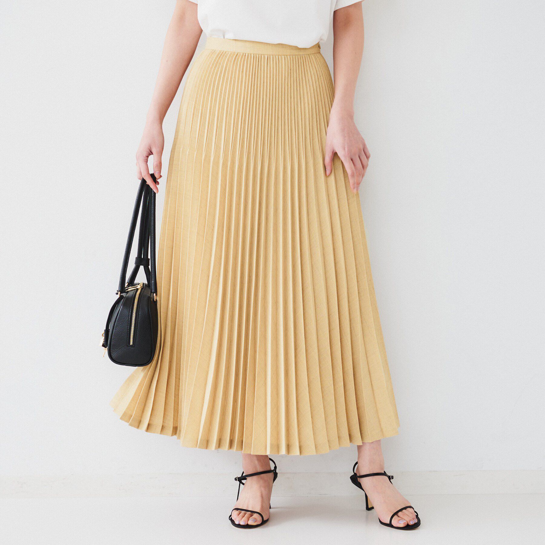 UNTITLED「【セットアップ可能】セミフレアプリーツスカート」|スカート|