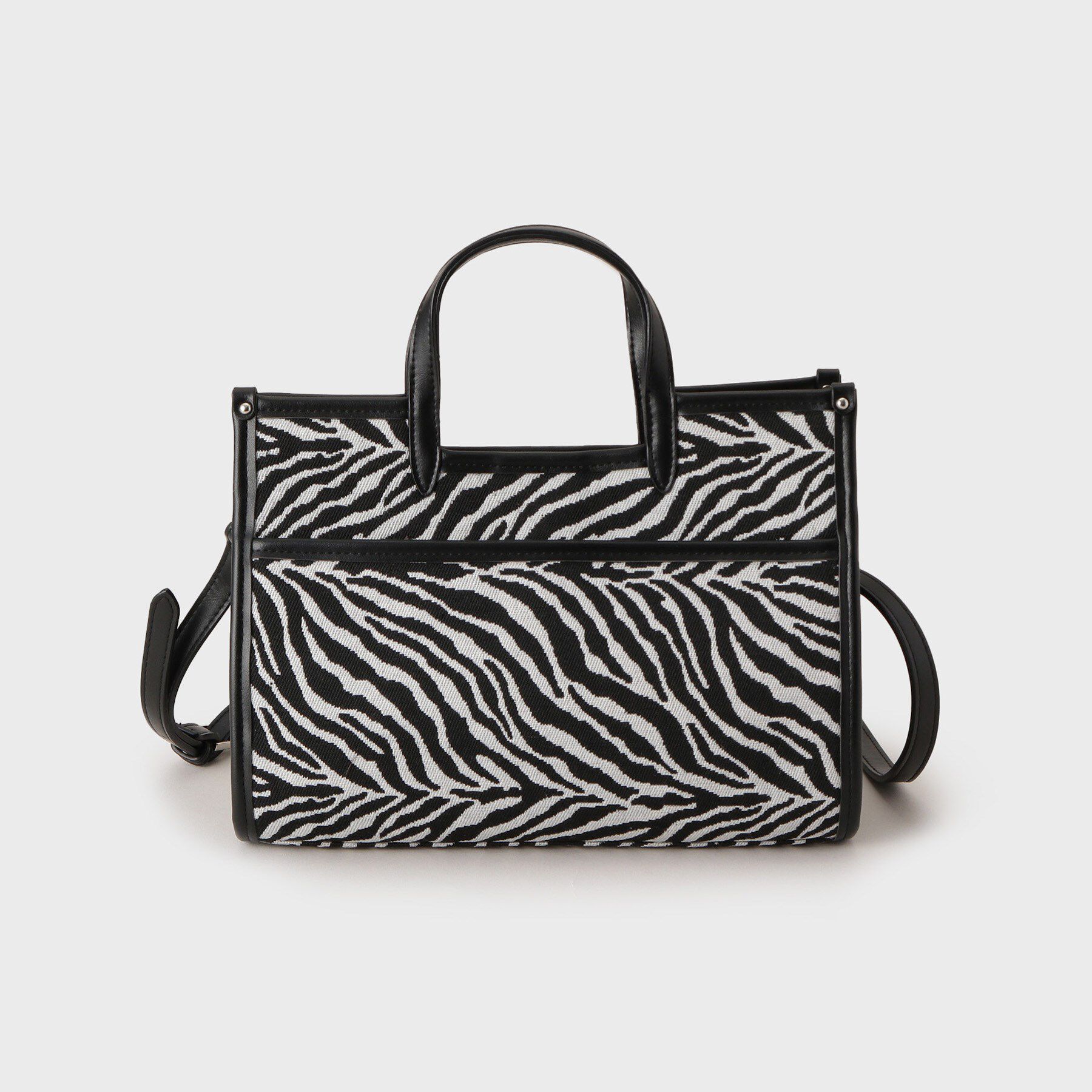 UNTITLED「【古畑星夏さん着用/選べる3柄】ジャカードミディアムトート」|トートバッグ|ブラック(419)