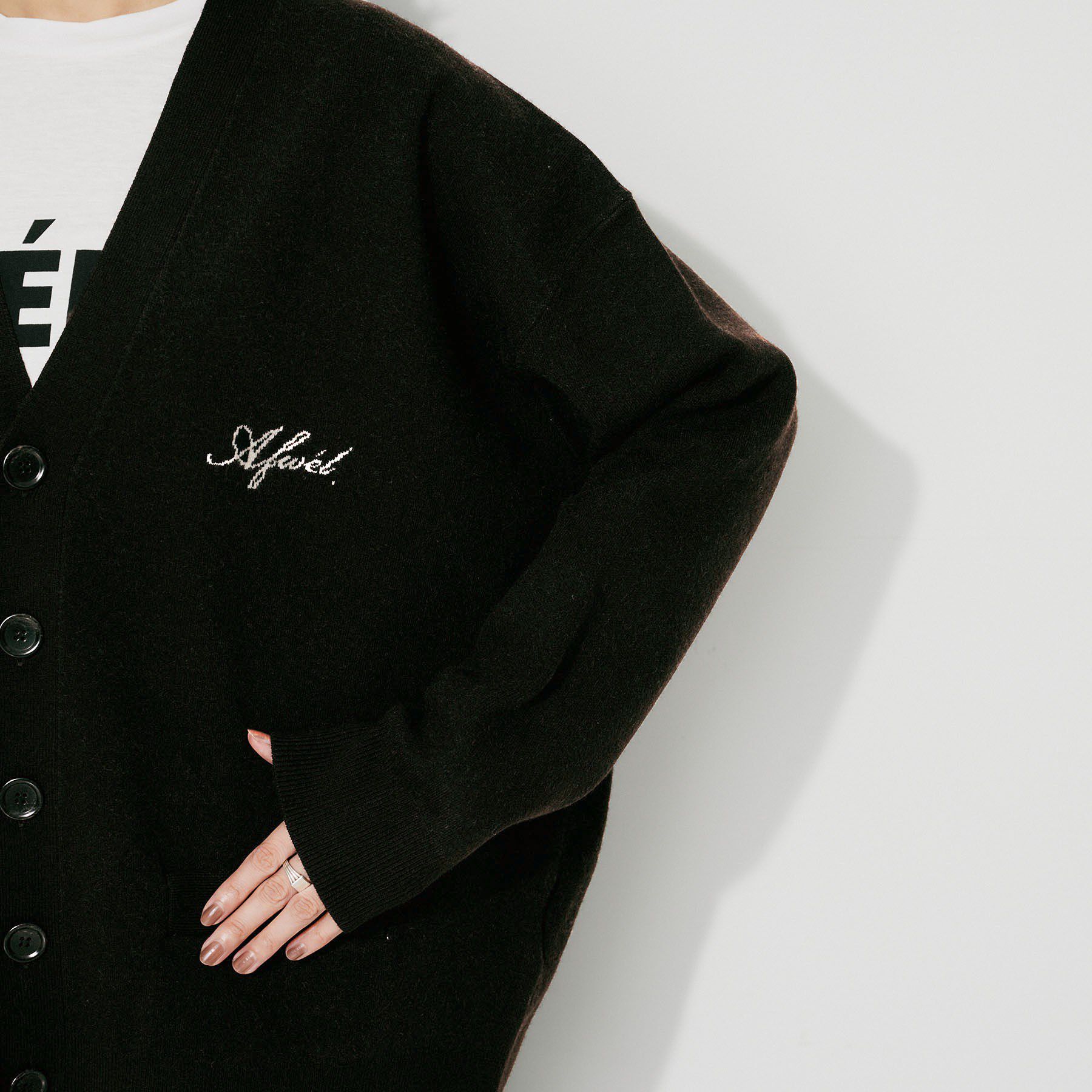 UNTITLED「【St．Johns 3rd Club】ロゴVネック カーディガン」|カーディガン|