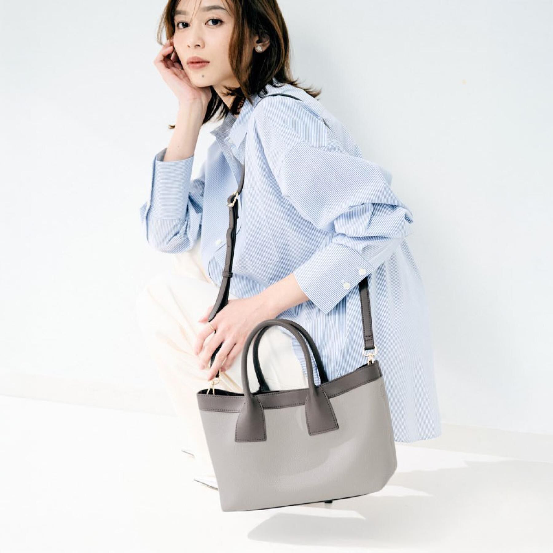 UNTITLED「バイカラートート」|トートバッグ|