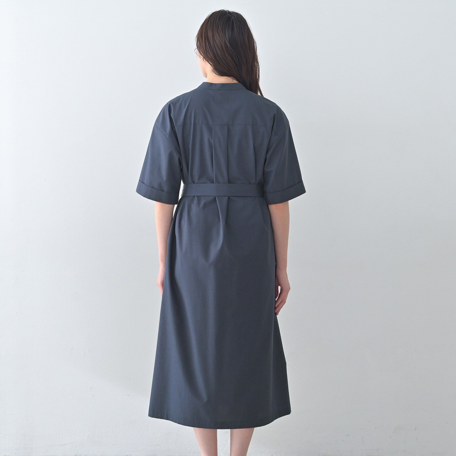 UNTITLED「【洗える/前開きボタン】シャンブレーシャツワンピース」|ワンピース|