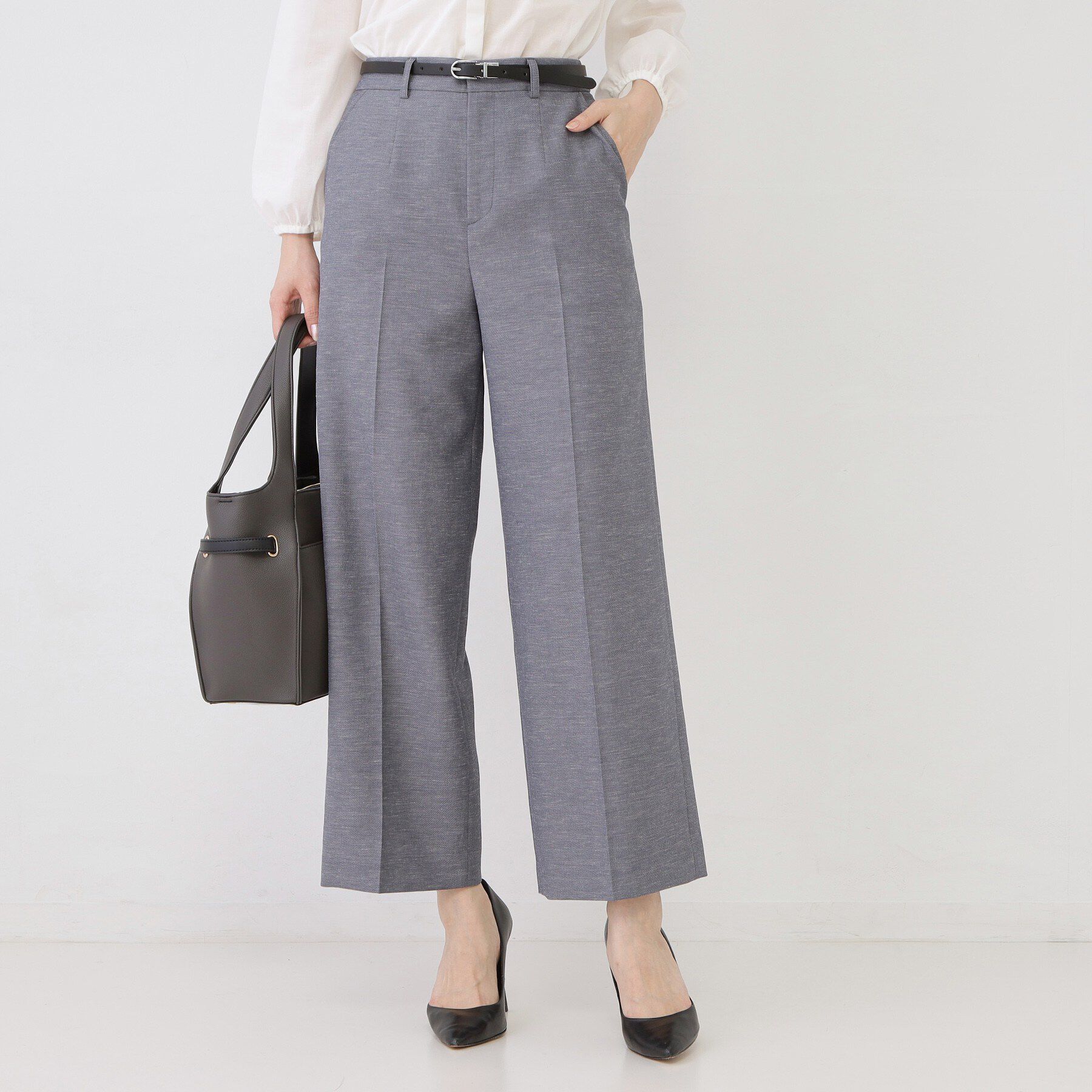 COUP DE CHANCE「【手洗い可／日本製／セットアップ可】セミワイドパンツ」|その他|