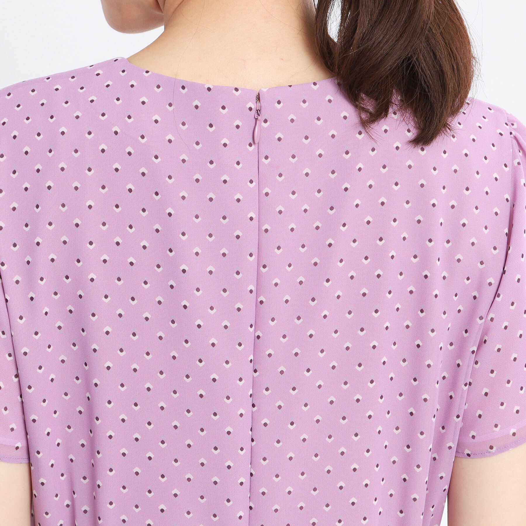 Reflect「【夏SALE／WEB先行カラーあり／マシンウォッシュ可】コツキ幾何柄ワンピース」|ワンピース|