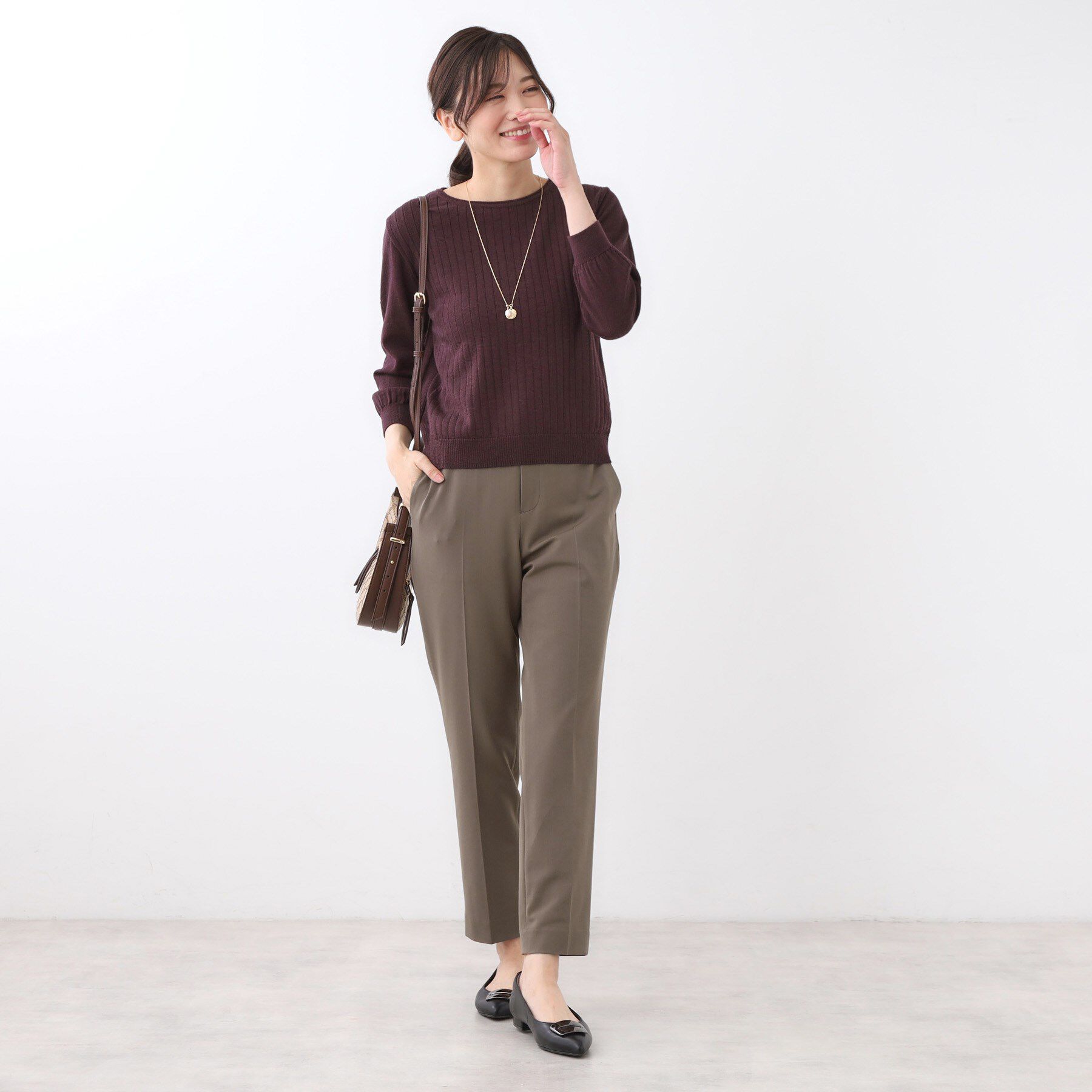 Reflect「【高身長さんに嬉しい長め丈追加！／私のパンツ／すっきり見え◎】テーパードパンツ」|その他|