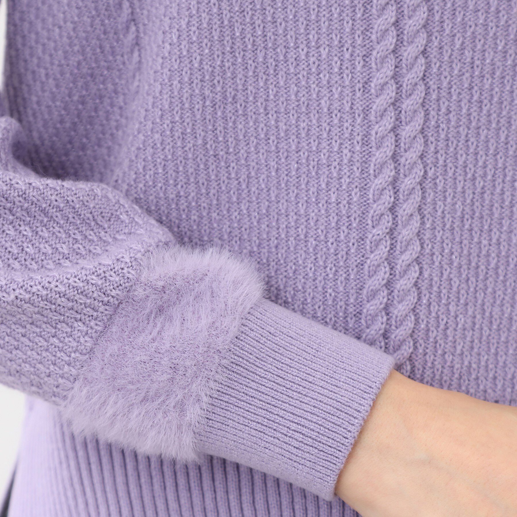 Reflect「【ほんのりラメ感◎】ケーブル柄ニット」|ニット・セーター|