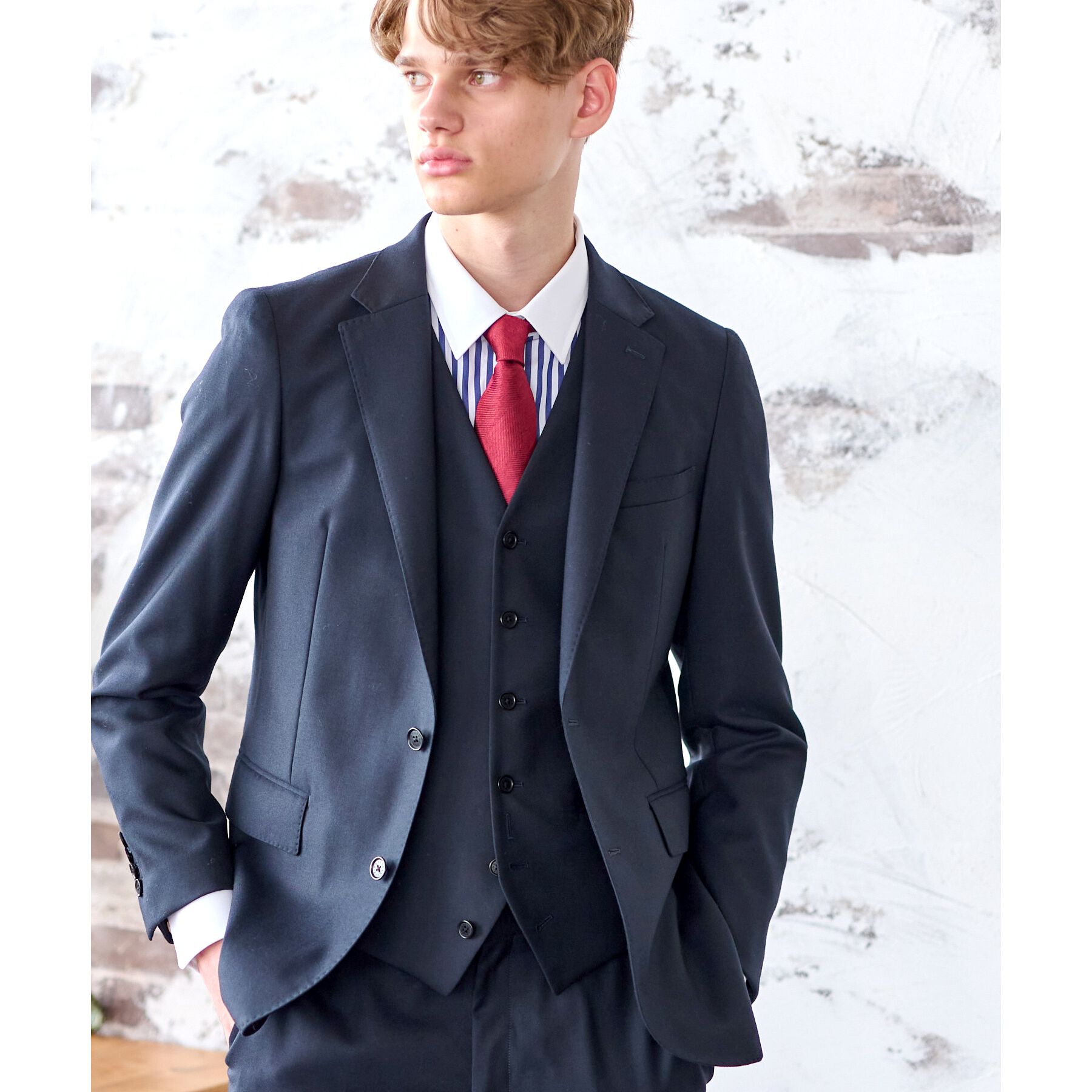 DRESSTERIOR「【セットアップ可】Super100&rsquo;s スリーピース SET UP ジャケット」|テーラードジャケット|