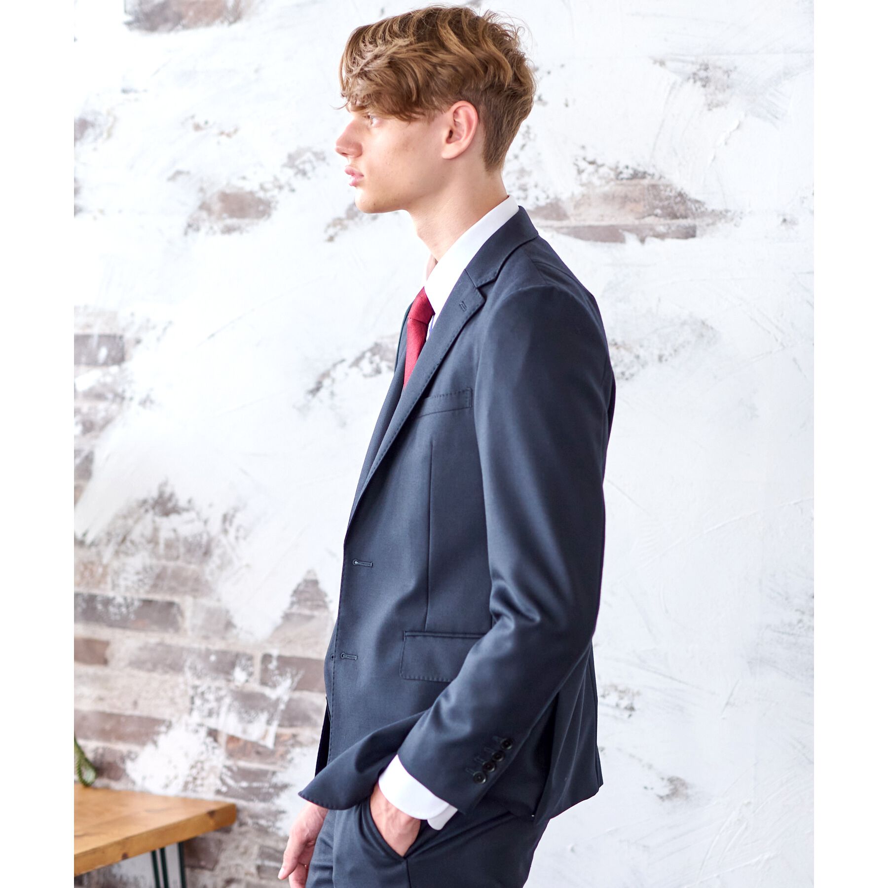 DRESSTERIOR「【セットアップ可】Super100&rsquo;s スリーピース SET UP ジャケット」|テーラードジャケット|