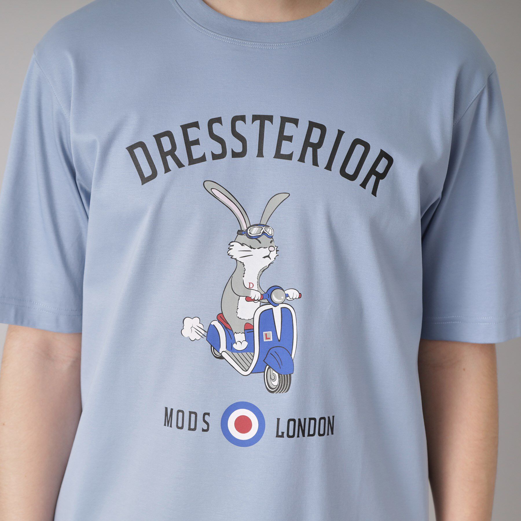 DRESSTERIOR「【接触冷感/抗菌防臭/消臭】ICE CLEAR COTTON ロンドンラビットTシャツ」|Tシャツ・カットソー|