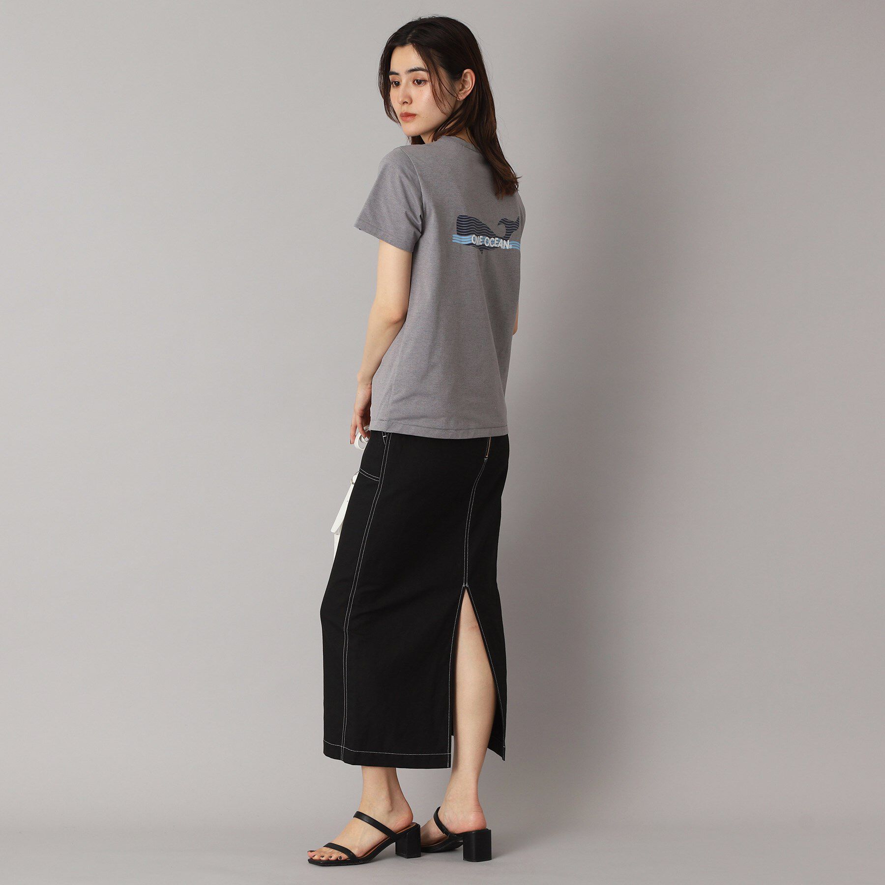 DRESSTERIOR「【洗える/後ろウエストゴム】リネンブレンドタイトスカート」|スカート|