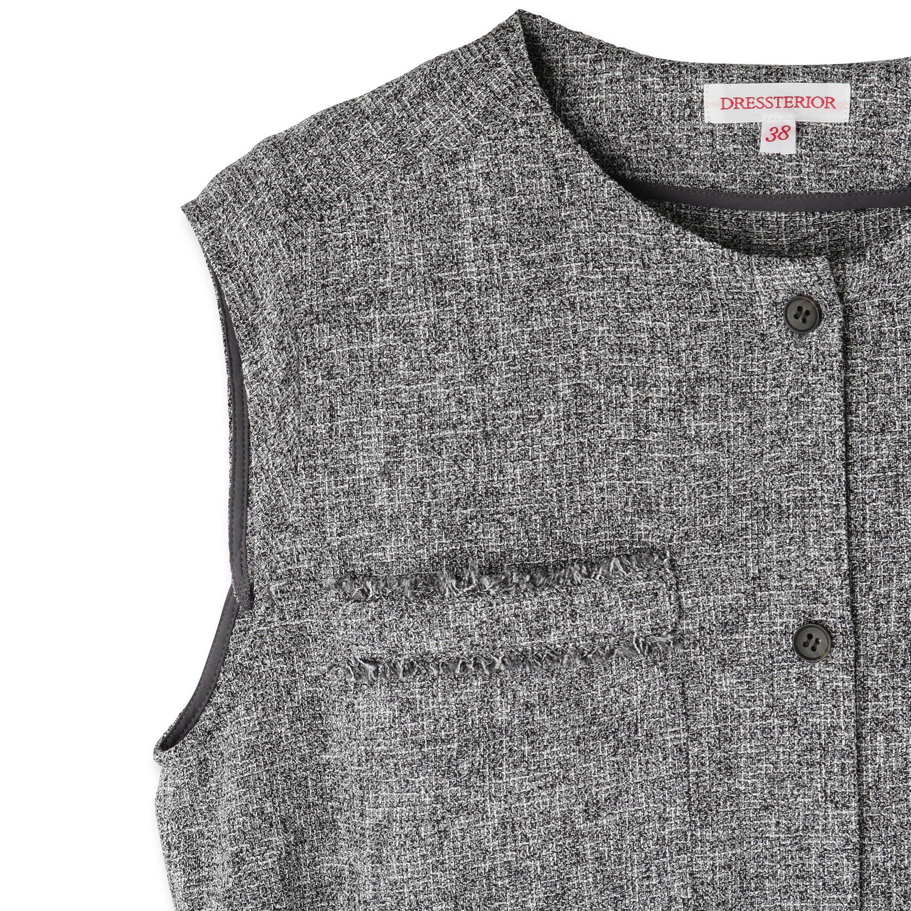 DRESSTERIOR「ウォッシャブル ツイードライク ワンピース」|ワンピース|