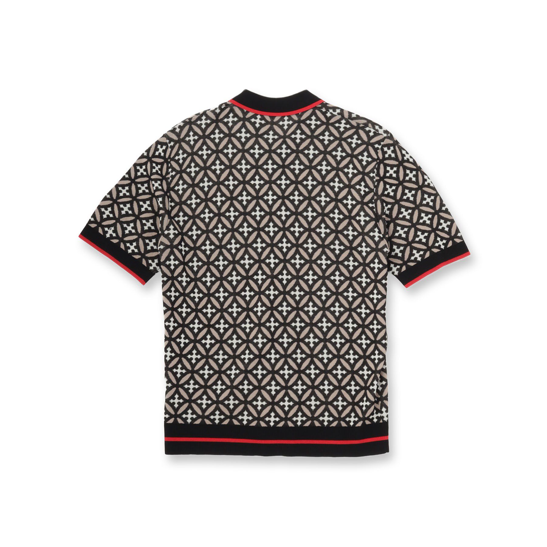 DRESSTERIOR「【ウォッシャブル】オーバーラップサークル ニットシャツ」|ニット・セーター|