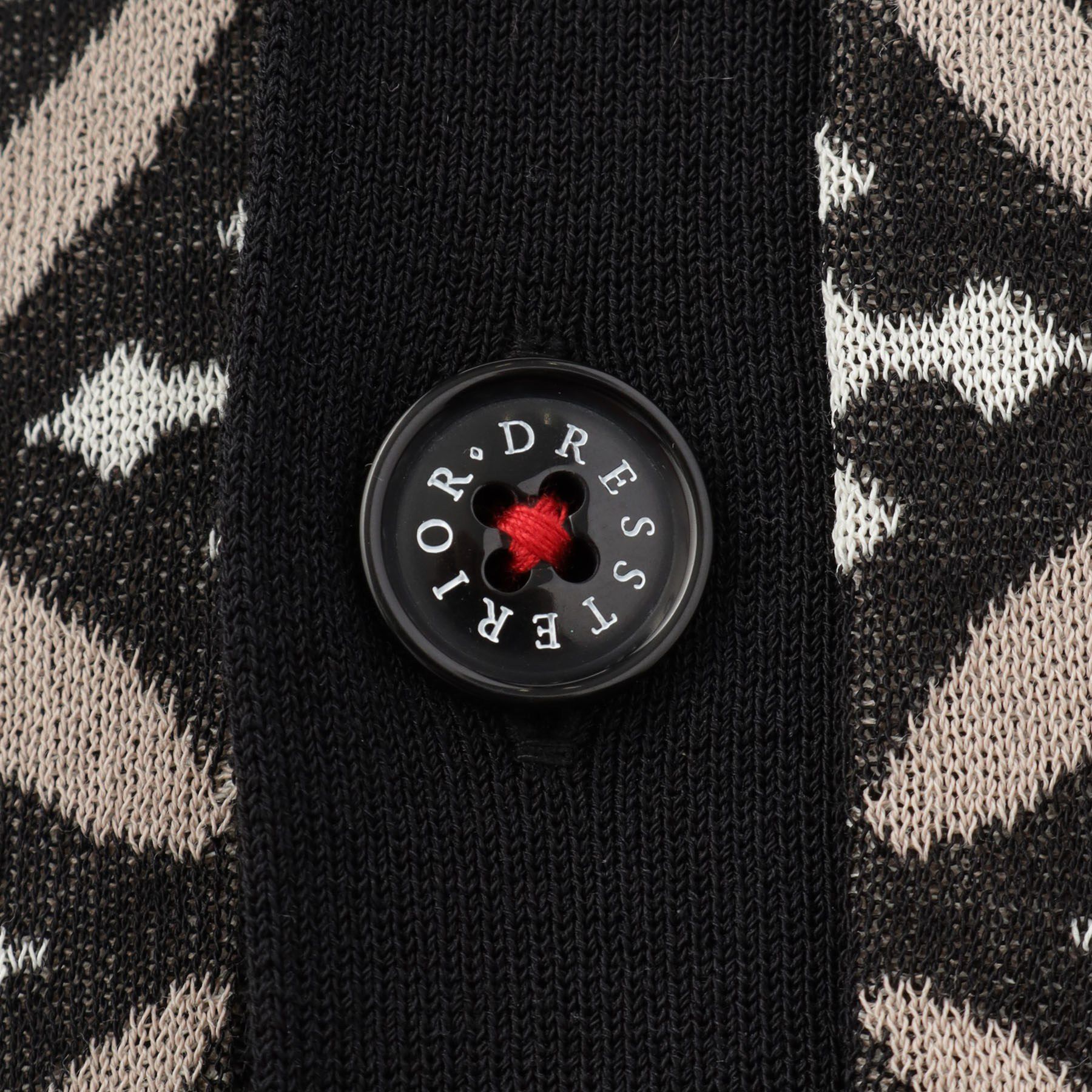 DRESSTERIOR「【ウォッシャブル】オーバーラップサークル ニットシャツ」|ニット・セーター|