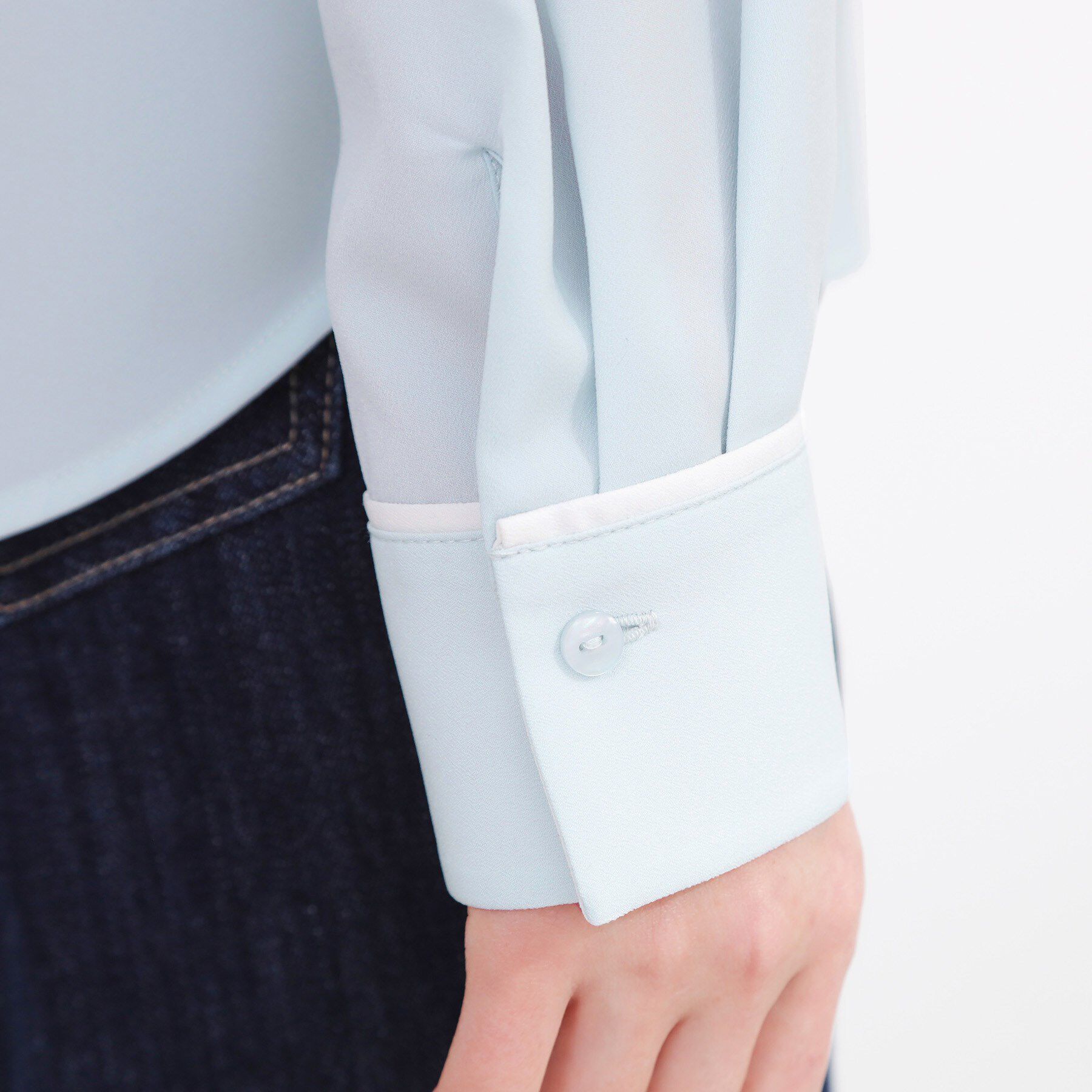 grove「ビジューカラー とろみシャツ」|シャツ・ブラウス|